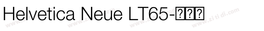 Helvetica Neue LT65字体转换